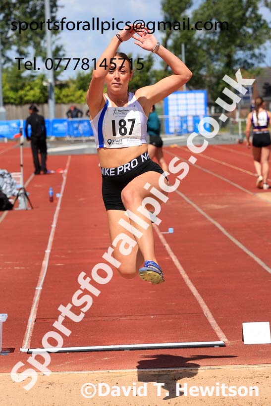 Womens Under-20s long jump, 2024 Northern Senior and Under-20s Track and Field Champs, Middlesbrough.  Photo: David T. Hewitson/Sports for All Pics